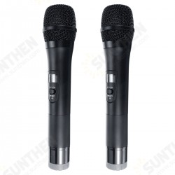 Professional UHF Double Wireless Handheld Karaoke Microphone with 3.5mm Receiver Professional UHF Double Wireless Handheld Karaoke Microphone with 3.5mm Receiver