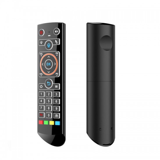Q2 Voice Control Flying Mouse 2.4G for Set Top Box Projector Wireless Remote Control Air Flying Mouse Blacklight