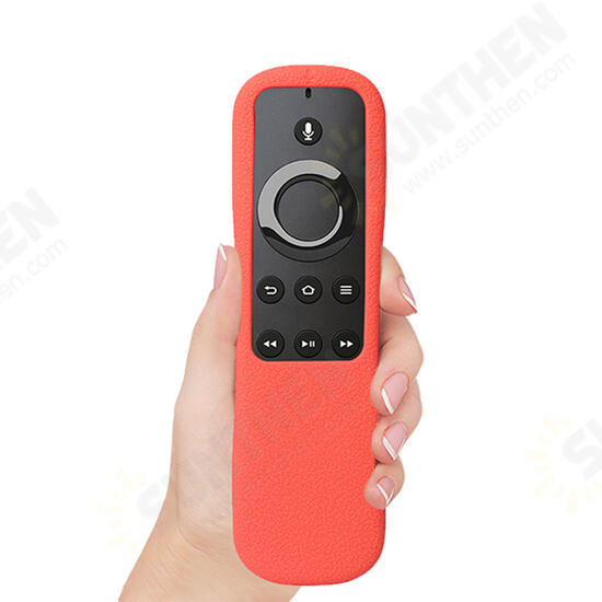 Red TV Remote Control Cover Skin For Amazon Alexa Voice Fire TV Remote Newest Second Generation