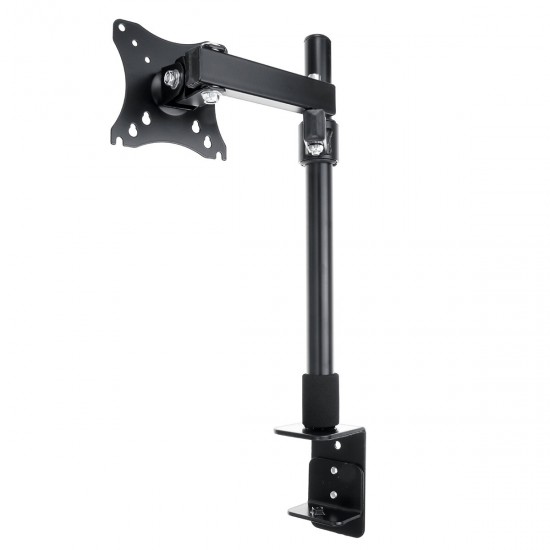 Single Arm Desk Mount LCD Computer Monitor Bracket Clamp Stand 14-27 inch Screen TV Bracket