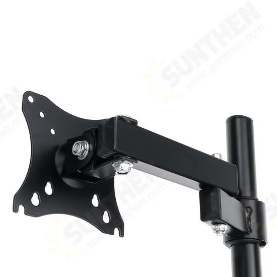 Single Arm Desk Mount LCD Computer Monitor Bracket Clamp Stand 14-27 inch Screen TV Bracket