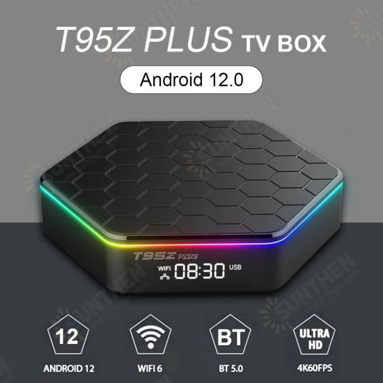 T95Z PLUS tv box android 12.0 Allwinner H618 2.4G&5G BT5.0 WIFI6 64G Set top box 6k video decoding media player 2022