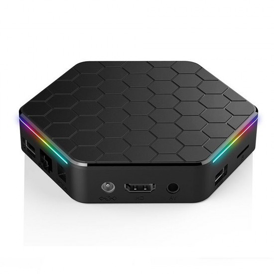 T95Z Plus H618 Smart TV Box Android 12 2G 16GB Support BT 5.0 WiFi 6 TVBOX RGB Light with 6K Decoding 4K60FPS Resolution HDR10 Color Set Top Box