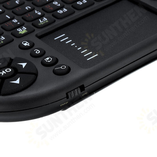 UKB-500-RF 2.4G Wireless German English Layout Mini Keyboard Touchpad Air Mouse Airmouse for TV Box Mini PC