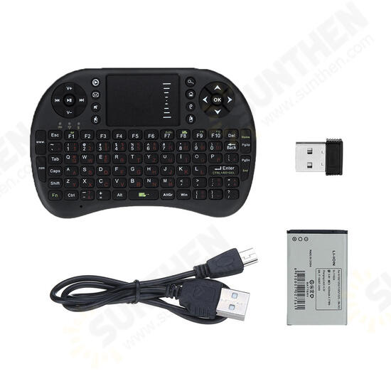 UKB-500-RF 2.4G Wireless German English Layout Mini Keyboard Touchpad Air Mouse Airmouse for TV Box Mini PC