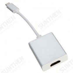 USB-C USB 3.1 Type C to HD 1080p HDTV Adapter Cable with Silver Aluminium Case USB-C USB 3.1 Type C to HD 1080p HDTV Adapter Cable with Silver Aluminium Case