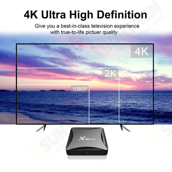 X88 Mini RK3228A DDR3 2GB RAM 16GB ROM Android 10.0 Quad Core 32bit 4K TV Box OTT Box