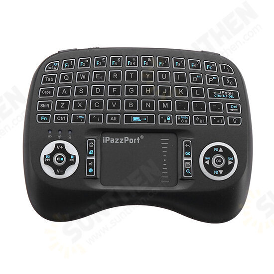 KP-810-21T-RGB Italian Three Color Backlit Mini Keyboard Touchpad Airmouse