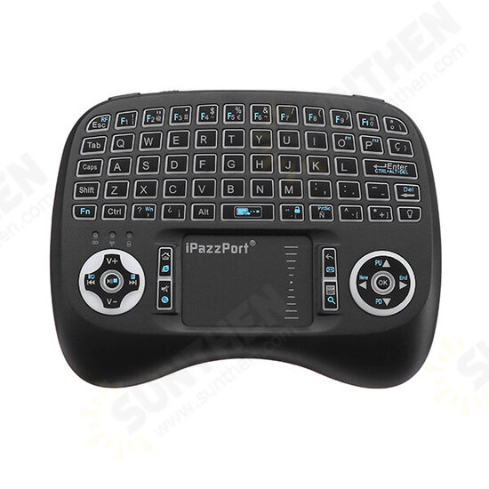 KP-810-21T-RGB Spainish Three Color Backlit Mini Keyboard Touchpad Airmouse