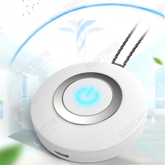 Wearable Air Purifier Necklace Mini Portable USB Air Cleaner Negative Lon Generator Low Noise Air Freshener