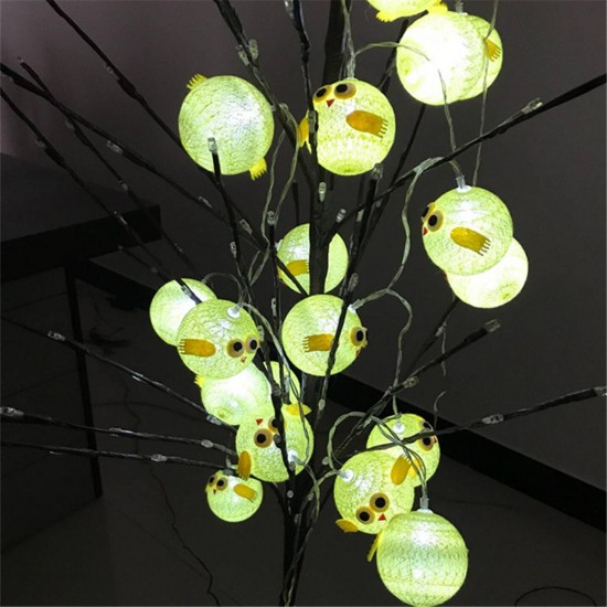 10/15/20 Chicken Cotton Fairy String Light Birthday Party Kids' Bedroom Decorations