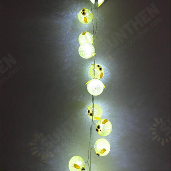 10/15/20 Chicken Cotton Fairy String Light Birthday Party Kids' Bedroom Decorations