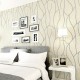 10M 3D Non-woven Wave Stripe Embossed paper Rolls Bedroom Living Room Wall Sticker