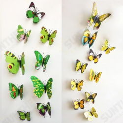 12Pcs 3D Stereoscopic Butterfly Wall Sticker Living Room Home Decoration Decal DIY Mural Wall Art 12Pcs 3D Stereoscopic Butterfly Wall Sticker Living Room Home Decoration Decal DIY Mural Wall Art