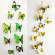 12Pcs 3D Stereoscopic Butterfly Wall Sticker Living Room Home Decoration Decal DIY Mural Wall Art
