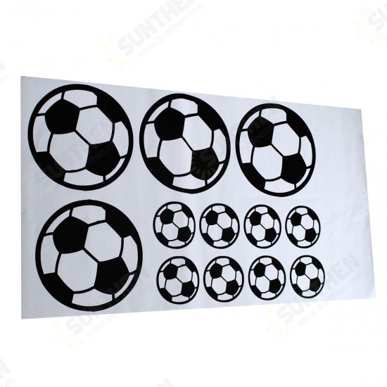 12Pcs/Set Football Soccer Wall Stickers Children Nursery Kids Room Decals Gift Home Decorations