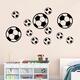 12Pcs/Set Football Soccer Wall Stickers Children Nursery Kids Room Decals Gift Home Decorations