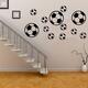 12Pcs/Set Football Soccer Wall Stickers Children Nursery Kids Room Decals Gift Home Decorations