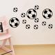 12Pcs/Set Football Soccer Wall Stickers Children Nursery Kids Room Decals Gift Home Decorations