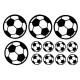 12Pcs/Set Football Soccer Wall Stickers Children Nursery Kids Room Decals Gift Home Decorations