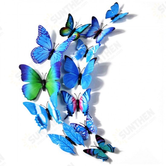 12pcs 3D Butterfly Design Decal Art Wall Stickers Room ations Home