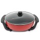 1300W Electric Non-Stick Hot Pot Dual Side Divide Home Smokeless Shabu Cookware