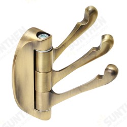 180° Revolve Bathroom Robe Hook Holder Wall Mounted Adjustable 3 Hooks Cloth Hat Towel Hanger 180° Revolve Bathroom Robe Hook Holder Wall Mounted Adjustable 3 Hooks Cloth Hat Towel Hanger