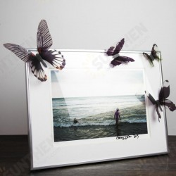 18Pcs 3D Transparent Butterfly Wall Stickers PVC European American Style Color Paste Decor 18Pcs 3D Transparent Butterfly Wall Stickers PVC European American Style Color Paste Decor