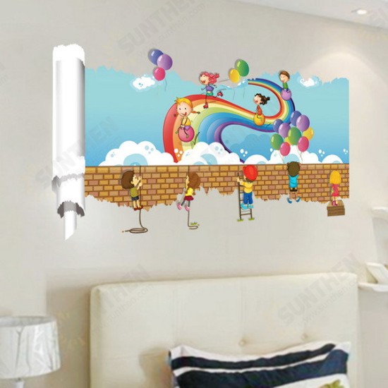 23X47 Inches PAG 3D Wall Sticker Broken Paper Series II Living Room Home Wall Decoration