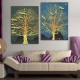 2Pcs Modern Tree Canvas Print Paintings Wall Art Unframed Picture Home Decor