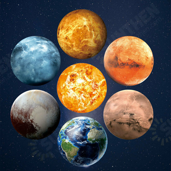 30Cm Large Moon Glow In The Dark Noctilucence Planet Celestial Stickers Luminous DIY Wall Sticker