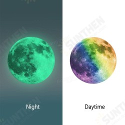 30cm Colorful Large Moon Wall Sticker Removable Glow In The Dark Luminous Stickers Home Decor 30cm Colorful Large Moon Wall Sticker Removable Glow In The Dark Luminous Stickers Home Decor