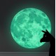 30cm Colorful Large Moon Wall Sticker Removable Glow In The Dark Luminous Stickers Home Decor