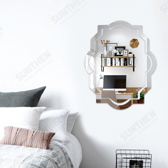 3D Acrylic Mirror Wall Sticker DIY Mural Home Bedroom Wall Decoration 3D Acrylic Mirror Wall Sticker DIY Mural Home Bedroom Wall Decoration