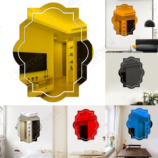 3D Acrylic Mirror Wall Sticker DIY Mural Home Bedroom Wall Decoration 3D Acrylic Mirror Wall Sticker DIY Mural Home Bedroom Wall Decoration