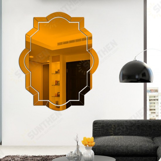 3D Acrylic Mirror Wall Sticker DIY Mural Home Bedroom Wall Decoration 3D Acrylic Mirror Wall Sticker DIY Mural Home Bedroom Wall Decoration