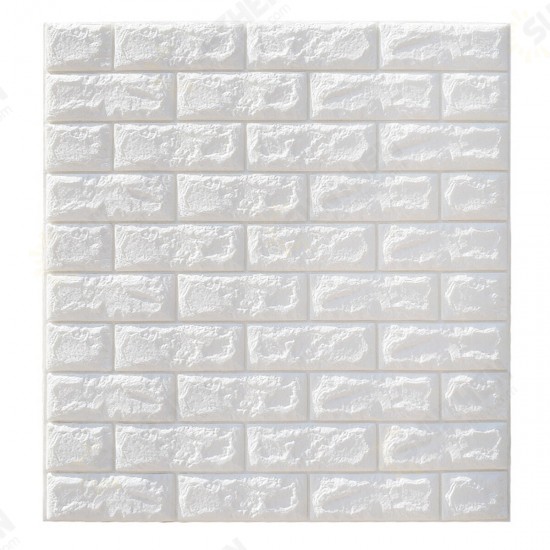 3D Brick DIY Wall Sticker Self-adhesive Waterproof Panels Wallpaper Decal 3D Brick Pattern Foam Wall Sticker for Home Decor