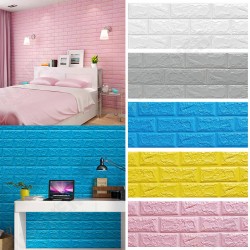 3D Brick DIY Wall Sticker Self-adhesive Waterproof Panels Wallpaper Decal 3D Brick Pattern Foam Wall Sticker for Home Decor 3D Brick DIY Wall Sticker Self-adhesive Waterproof Panels Wallpaper Decal 3D Brick Pattern Foam Wall Sticker for Home Decor