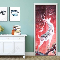 3D Door Wall Sticker Fridge Deer Waterproof Sticker Self Adhesive Paper Wrap Mural Decal 3D Door Wall Sticker Fridge Deer Waterproof Sticker Self Adhesive Paper Wrap Mural Decal