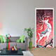 3D Door Wall Sticker Fridge Deer Waterproof Sticker Self Adhesive Paper Wrap Mural Decal