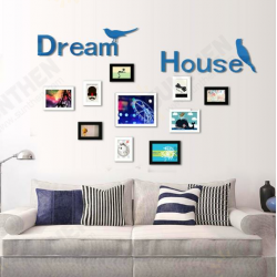 3D Dream House Multi-color DIY Shape Mirror Wall Stickers Home Wall Bedroom Office Decor 3D Dream House Multi-color DIY Shape Mirror Wall Stickers Home Wall Bedroom Office Decor