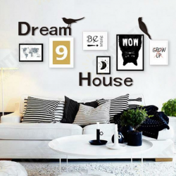 3D Dream House Multi-color DIY Shape Mirror Wall Stickers Home Wall Bedroom Office Decor 3D Dream House Multi-color DIY Shape Mirror Wall Stickers Home Wall Bedroom Office Decor