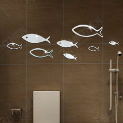 3D Fish Multi-color DIY Shape Mirror Wall Stickers Home Wall Bedroom Office Decor 3D Fish Multi-color DIY Shape Mirror Wall Stickers Home Wall Bedroom Office Decor