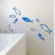 3D Fish Multi-color DIY Shape Mirror Wall Stickers Home Wall Bedroom Office Decor