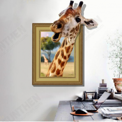 3D Giraffe Living Room Bedroom Animals Floor Home Background Wall Decor Creative Stickers 3D Giraffe Living Room Bedroom Animals Floor Home Background Wall Decor Creative Stickers