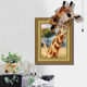 3D Giraffe Living Room Bedroom Animals Floor Home Background Wall Decor Creative Stickers