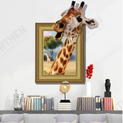 3D Giraffe Living Room Bedroom Animals Floor Home Background Wall Decor Creative Stickers 3D Giraffe Living Room Bedroom Animals Floor Home Background Wall Decor Creative Stickers