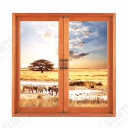 3D Wall Decals 3D Artificial Window View Removable Grassland Stickers Home Wall Decor Gift 3D Wall Decals 3D Artificial Window View Removable Grassland Stickers Home Wall Decor Gift