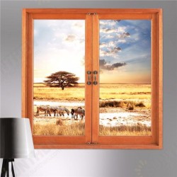 3D Wall Decals 3D Artificial Window View Removable Grassland Stickers Home Wall Decor Gift 3D Wall Decals 3D Artificial Window View Removable Grassland Stickers Home Wall Decor Gift