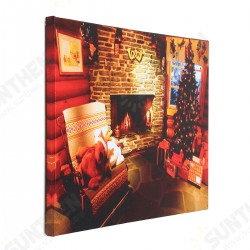40 x 30cm Operated LED Home Christmas Decor Tree Xmas Canvas Print Wall Art 40 x 30cm Operated LED Home Christmas Decor Tree Xmas Canvas Print Wall Art